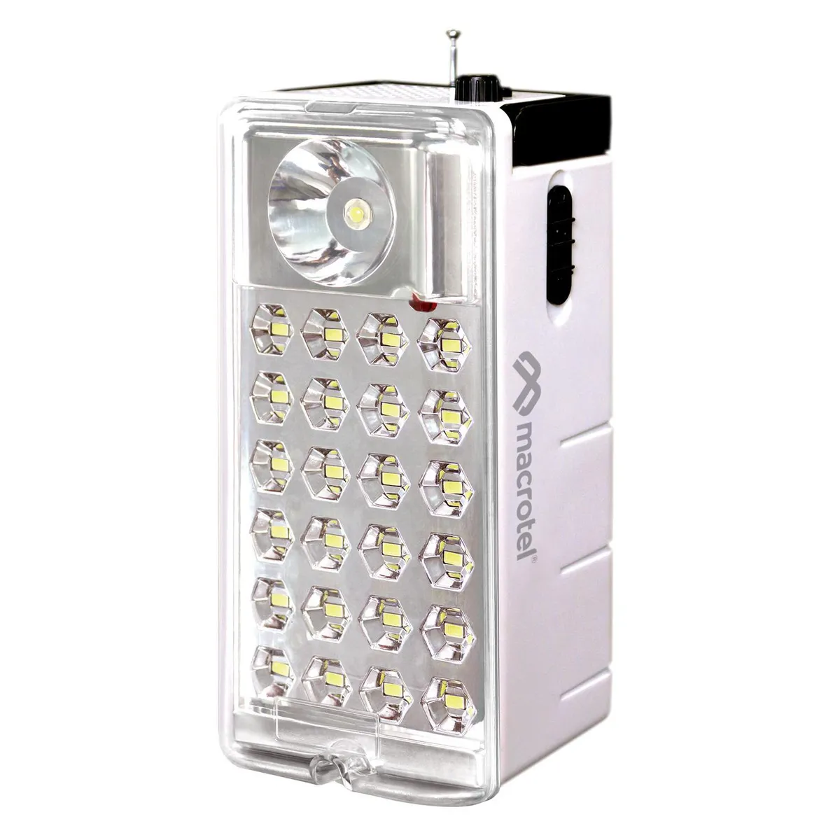 MACROTEL - Luz Emergencia 25 Led con Radio