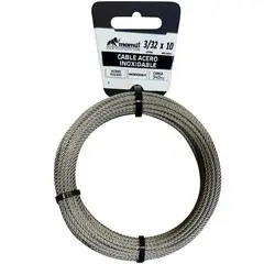 MAMUT - Cable de acero 7x19 inoxidable 3/32 x 10 mt