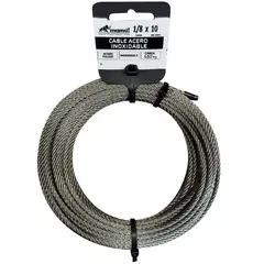 MAMUT - Cable de acero 6x7 + FC galvanizado recub. PVC 1/16-3/32x10 mt