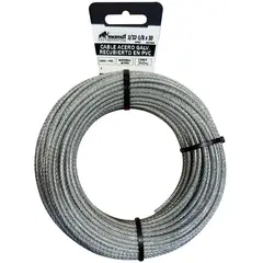 MAMUT - Cable de acero 6x7 + FC galvanizado recub. PVC 3/32-1/8 x 30 mt