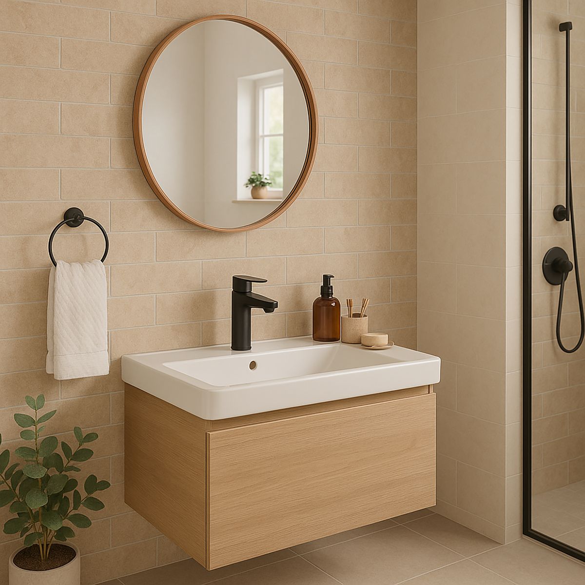 DUSCHY - Monomando Lavamanos Kalmar Matte Black