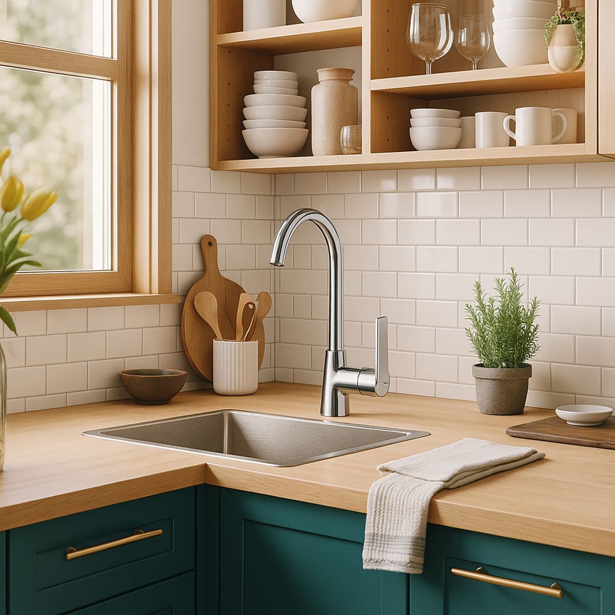 ARROW - Monomando Cocina Focus Cromado