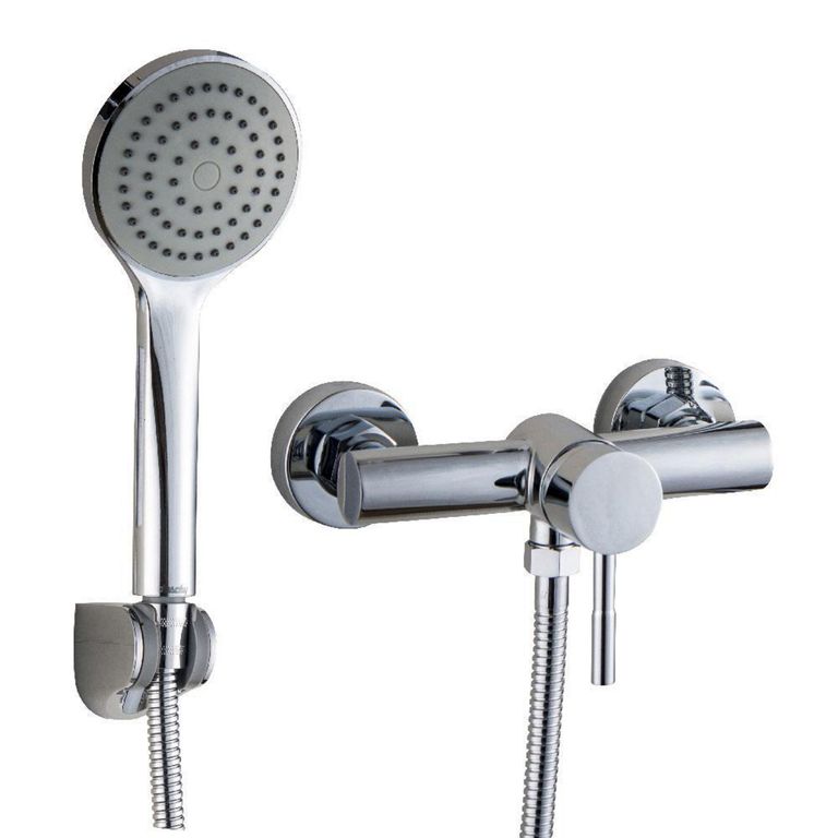 Monomando Ducha Stal Gris