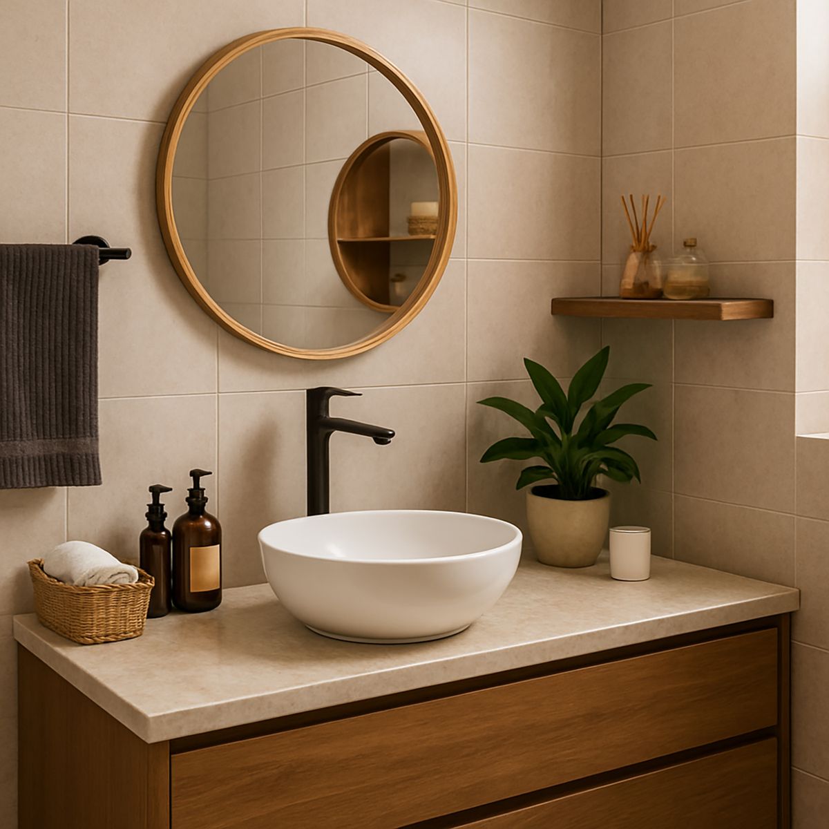 ARROW - Monomando Lavamanos Aren Gun Metal