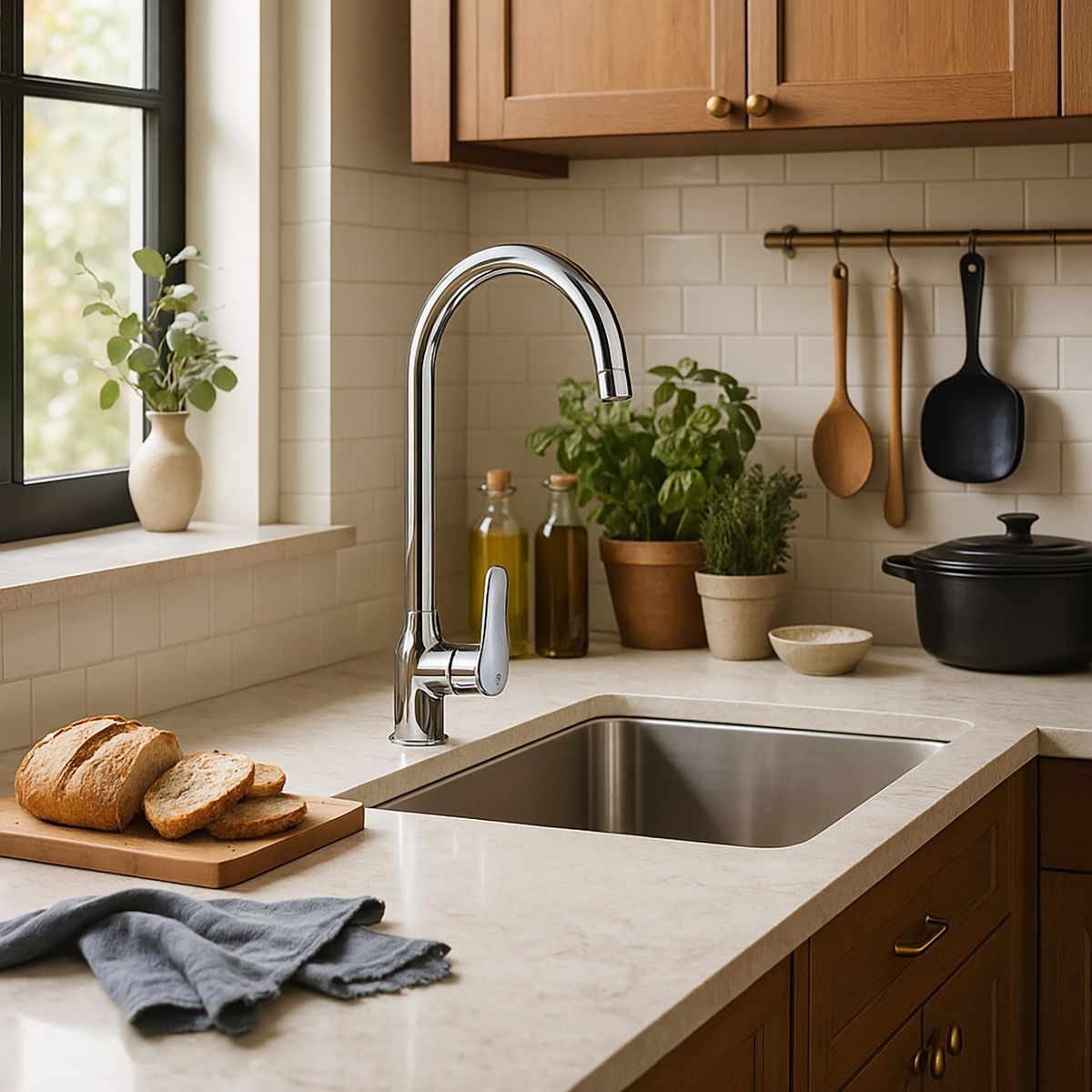 DUSCHY - Monomando Cocina Aren Cromado