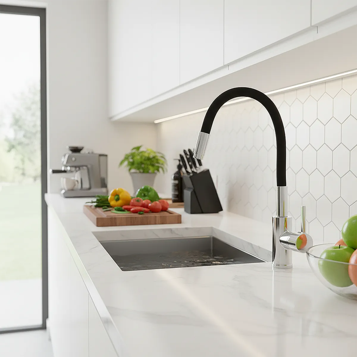 DUSCHY - Monomando Cocina Negro