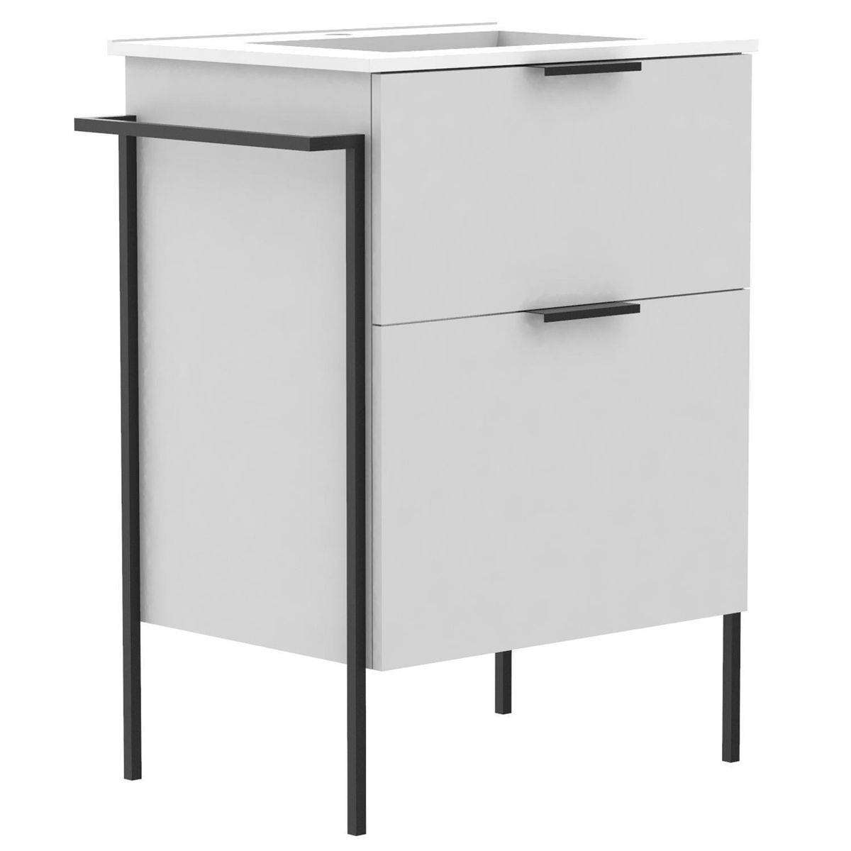 DUSCHY - Mueble Baño Aren Blanco 46x89x60 cm