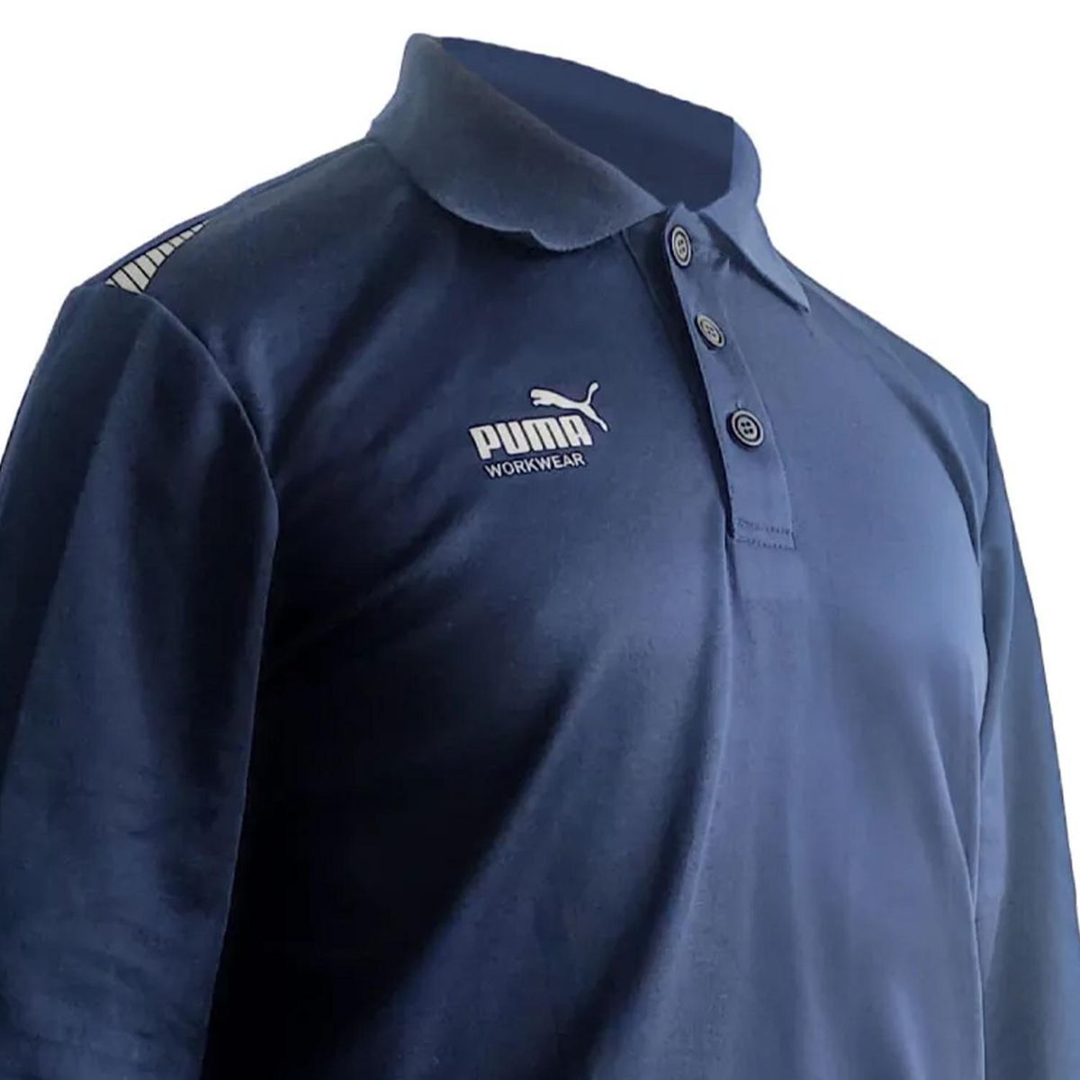 PUMA WORKWEAR - Polera Piqué Hombre Azul S
