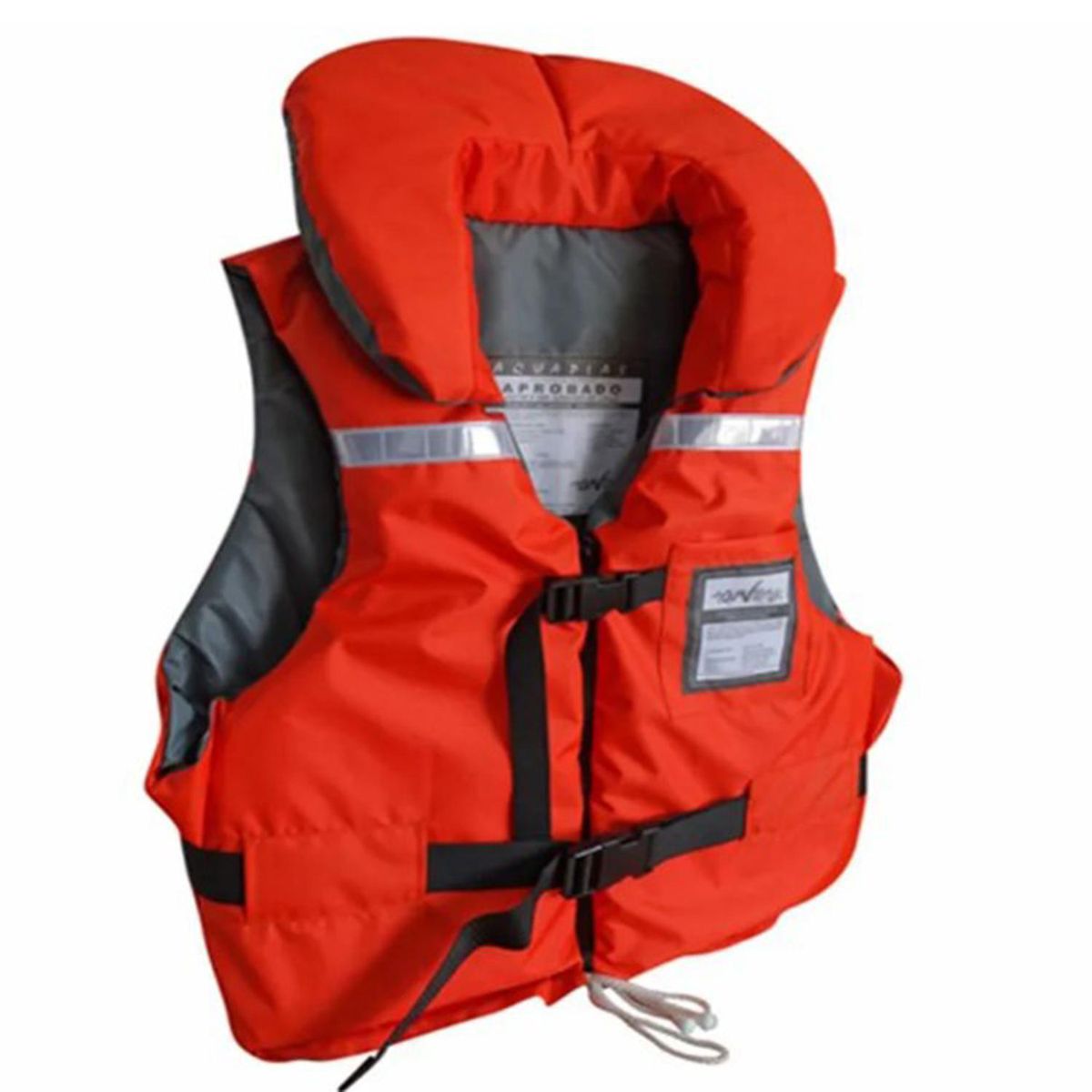 AQUAPLAST - Chaleco Salvavidas Oceanico Naranjo Talla Única