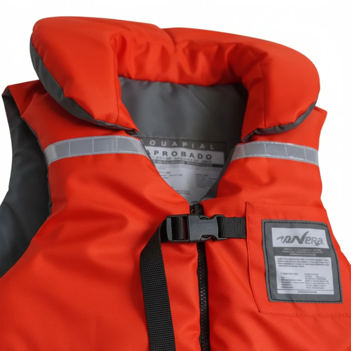 AQUAPLAST - Chaleco Salvavidas Oceanico Naranjo Talla Única