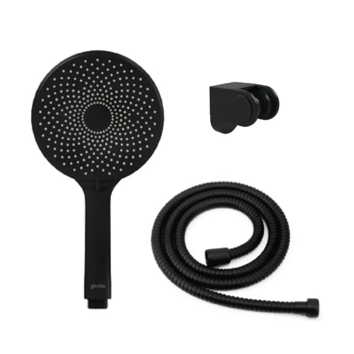 STRETTO - Juego de Ducha Stilo Negro Mate