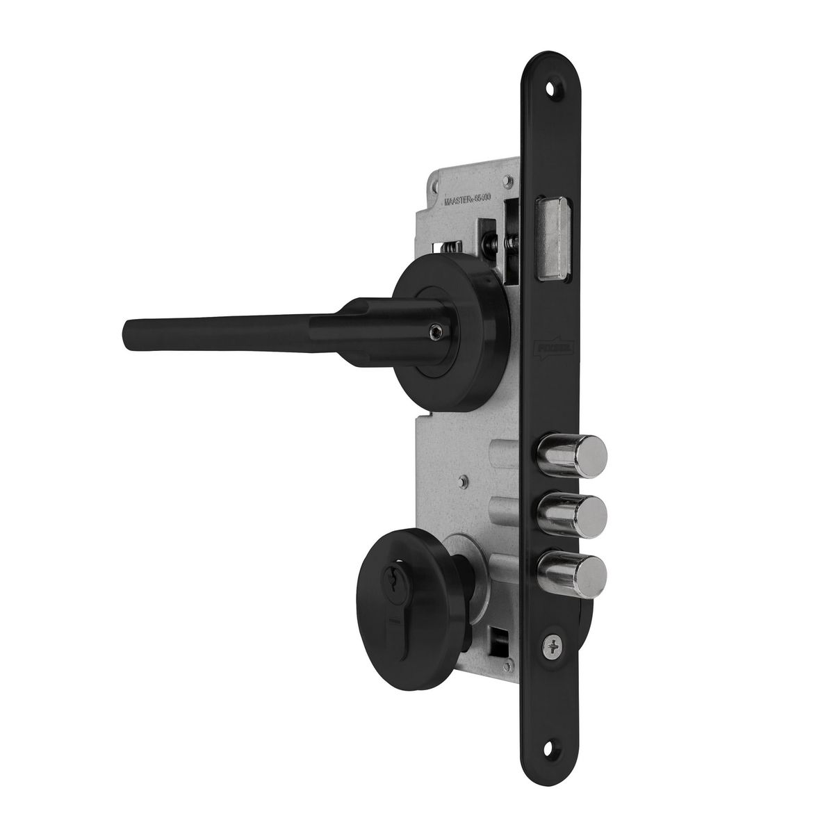 FIXSER - Cerradura Embutida Cerradura de acceso Manilla Embutida Negro Embutida