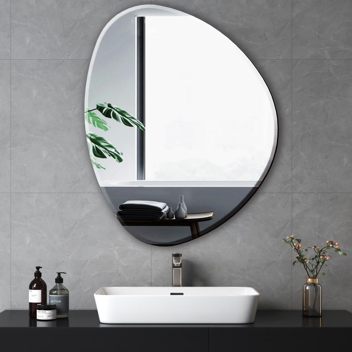KLIPEN - Espejo Baño Ovalada 48x60 cm Australia