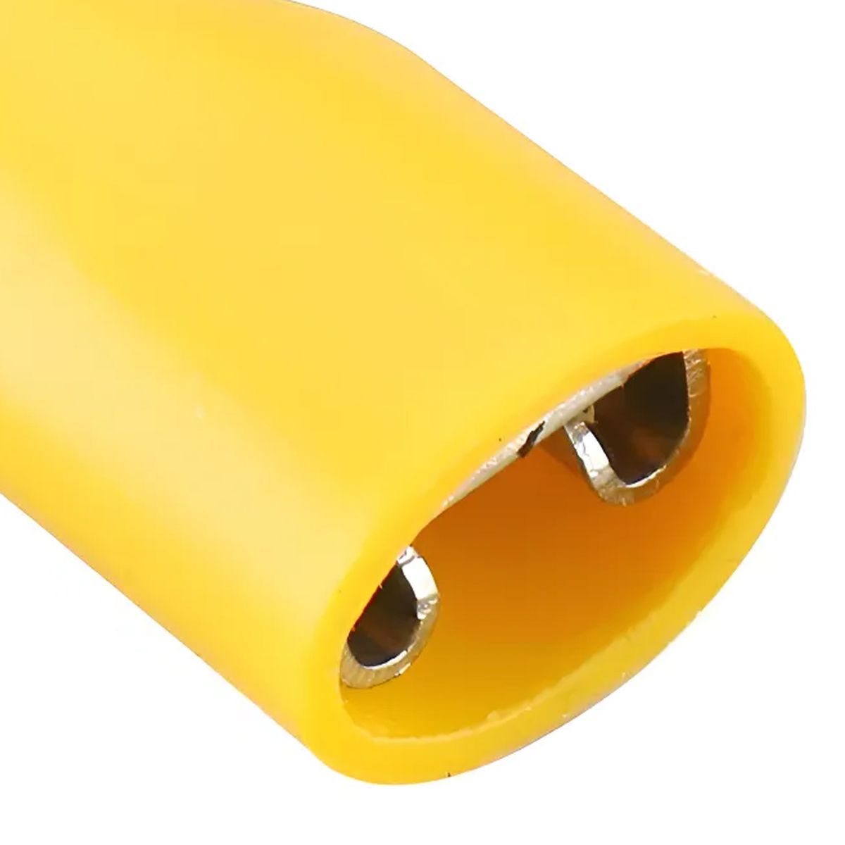 LEXO - Terminal hembra amarillo para cables calibre 10-12AWG 50 unidades