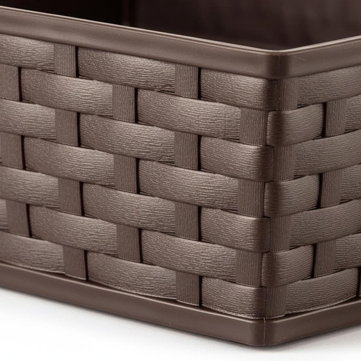 REYPLAST - Plato Macetero Cuadrado Ratán 30 X Cm Jardín