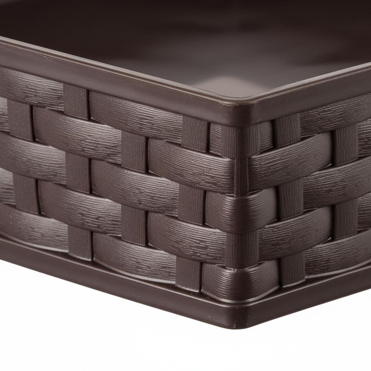 REYPLAST - Plato Macetero Cuadrado Ratán 25X25 Cm Jardín