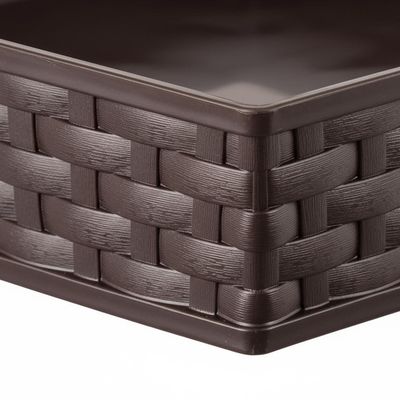 Imagen 2 del producto Plato Macetero Cuadrado Ratán 25X25 Cm Jardín