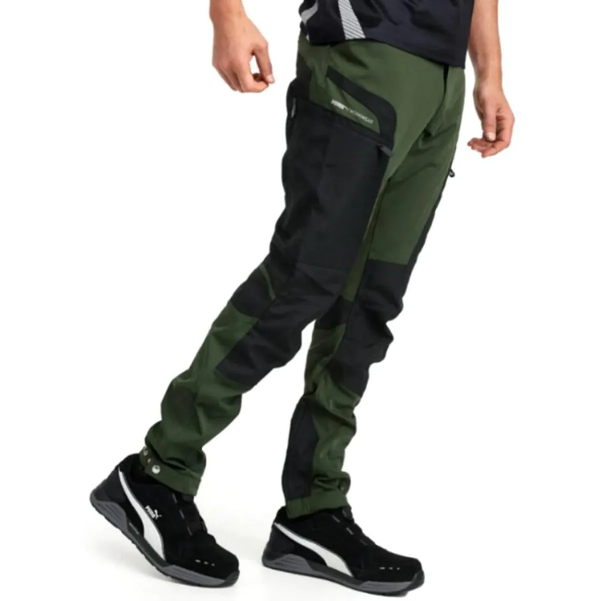 PUMA WORKWEAR - Pantalón Outdoor talla L verde
