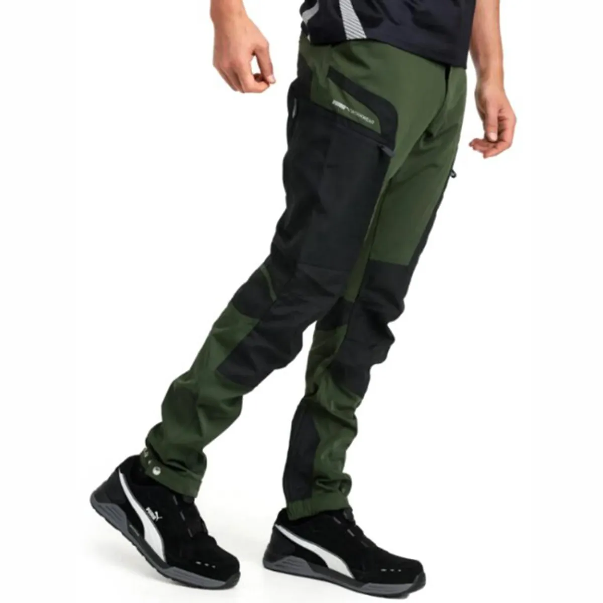 PUMA WORKWEAR - Pantalón Outdoor talla M verde