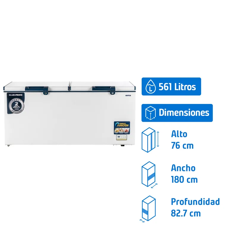 Conservadora Industrial Frío Directo 561 Litros Blanco CTD-600 PRIME