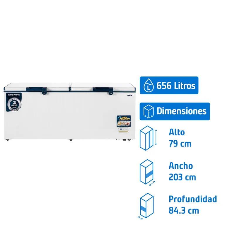 Conservadora Industrial Frío Directo 656 Litros Blanco CTD-750 PRIME