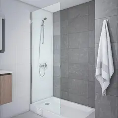 STRETTO - Mampara Fija 100 x 185 cm Vidrio Templado