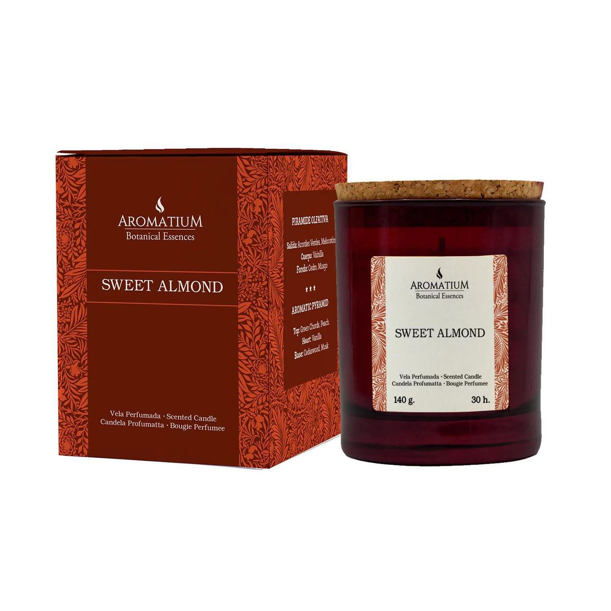 GENERICO - Vela vidrio botanical essences, sweet almond 8x7cm