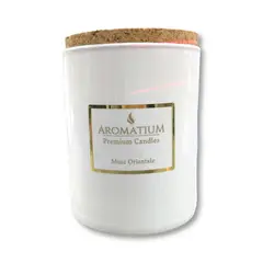 undefined - Vela vidrio aromatium premium, musk orientale 8x7cm