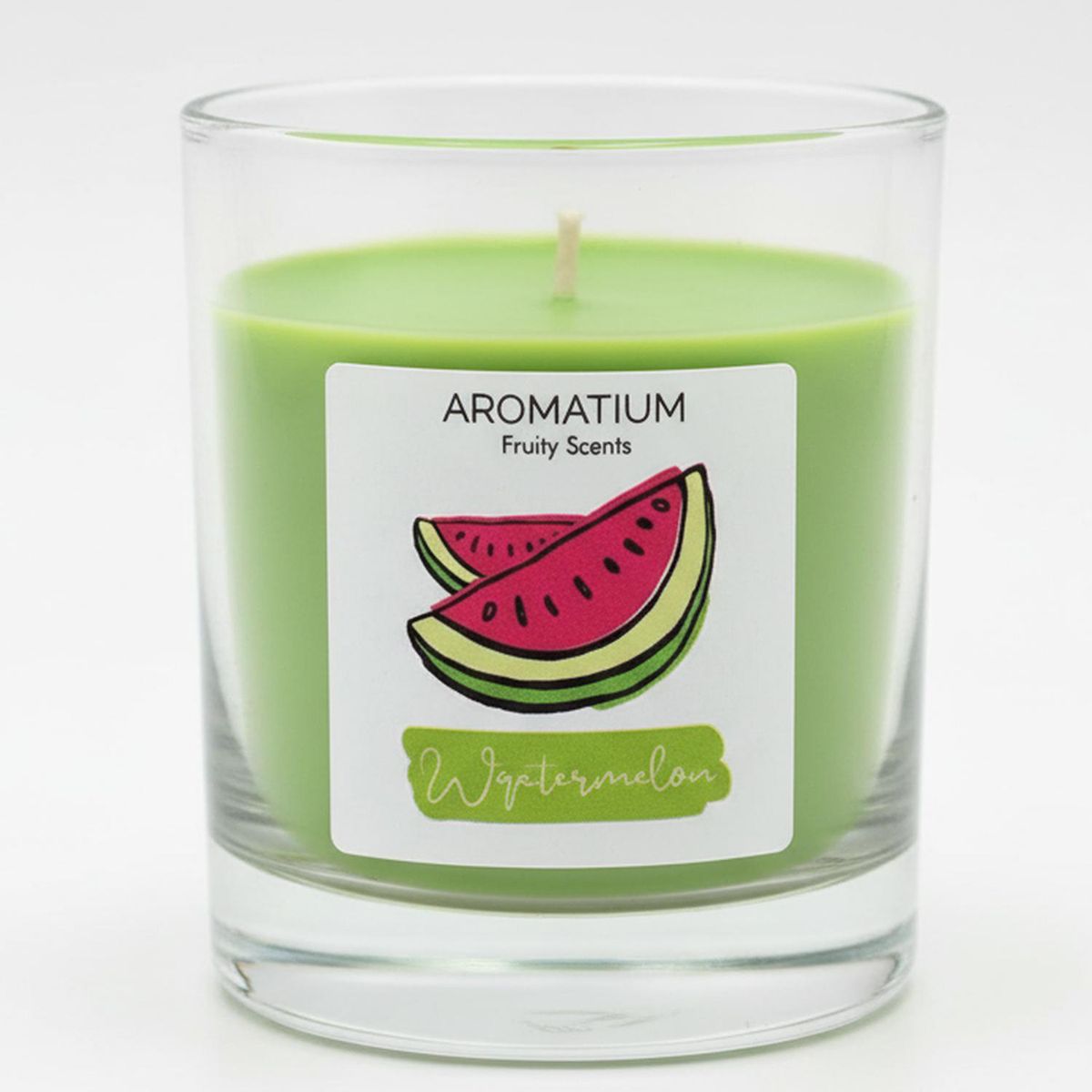 GENERICO - Vela vidrio Fruity Scents, watermelon sandia 9x8cm