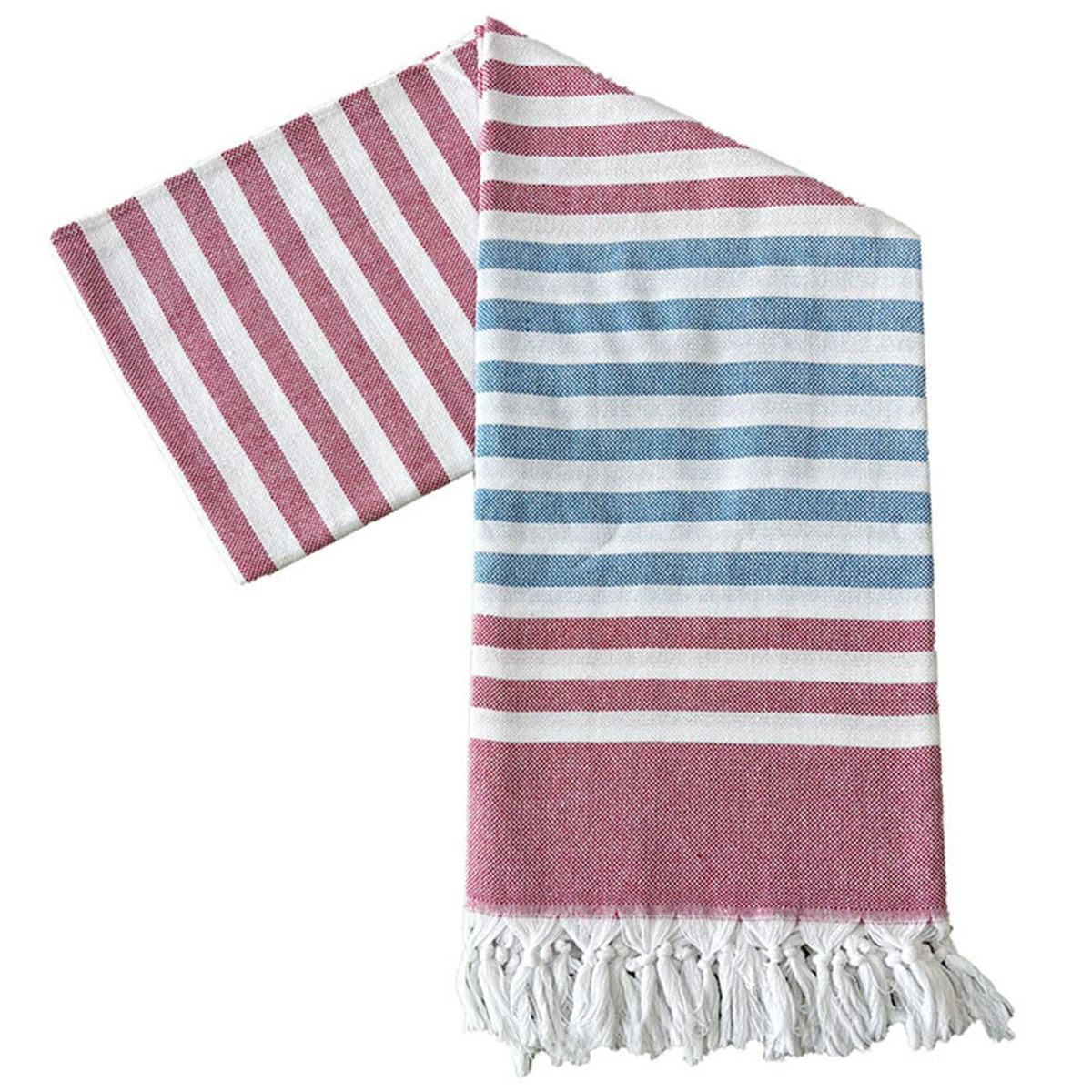 SELIN - Toalla Turca Damla 240 gr Algodón 100x180 cm Rojo