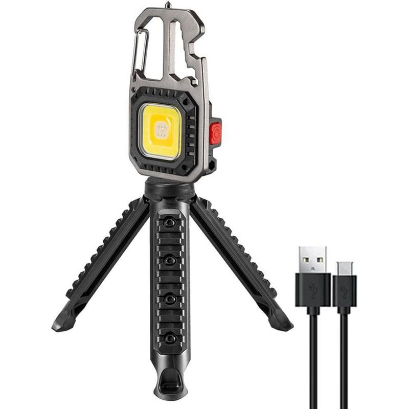 HALUX - Mini Reflector Trípode 1 W IP 44 500 lm Luz Cálida