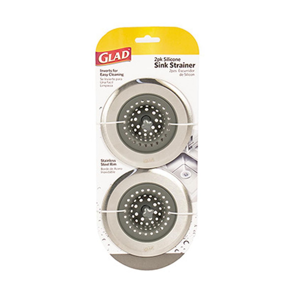 GLAD - Set 2 coladores lavaplatos gris
