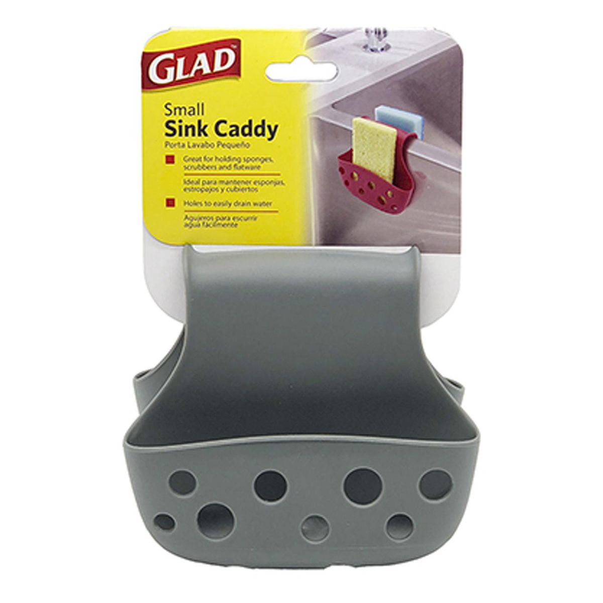 GLAD - Canasto lavaplatos chico gris