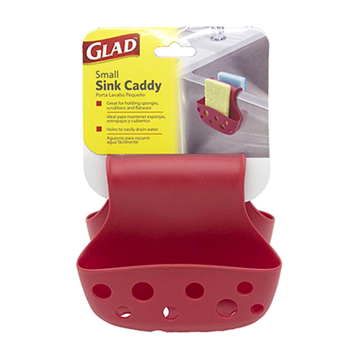 GLAD - Canasto lavaplatos chico rojo