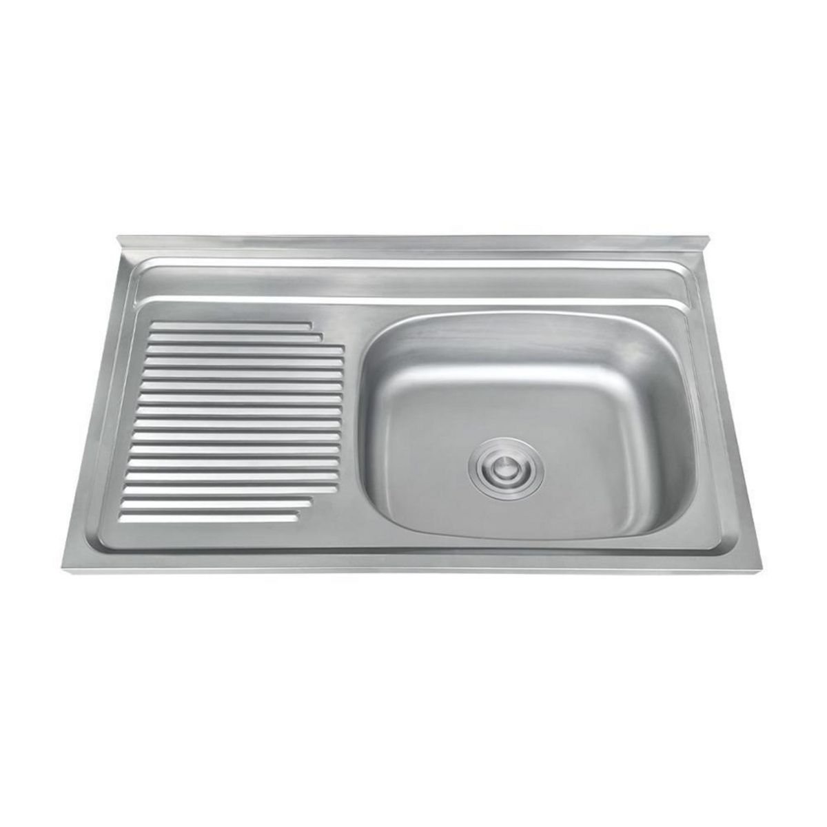 FANALOZA - Lavaplatos Sobreponer Izquierdo 1 Cubeta(s) 80x50x14.5 cm Acero inoxidable