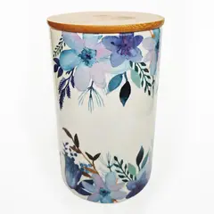 PK HOME - Canister cerámica y madera L Vintage