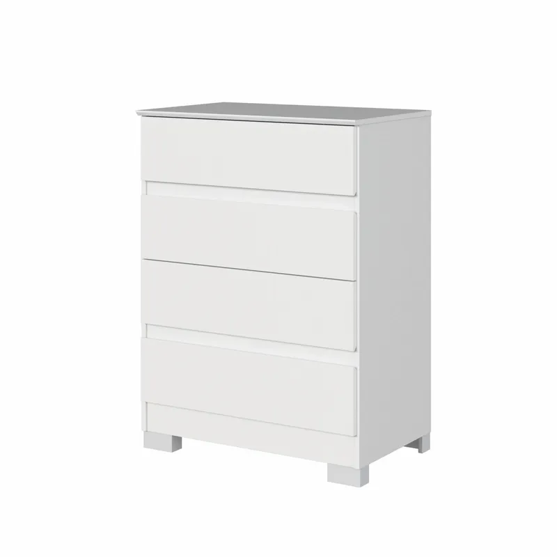 VEKKAHOME - Cómoda 4 Cajón(es) Maia 71.5x97x45.3 cm Blanco