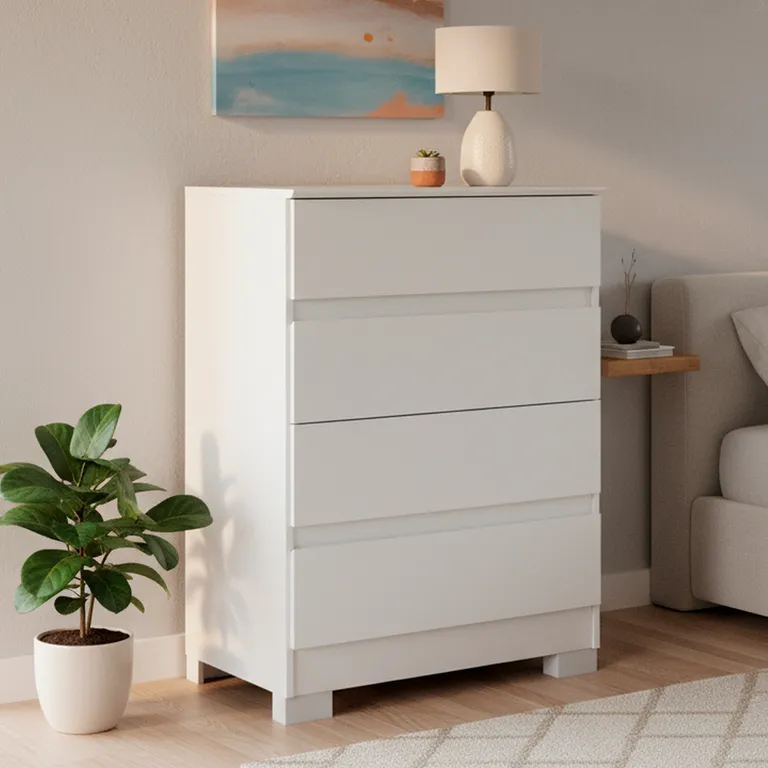 Cómoda 4 Cajón(es) Maia 71.5x97x45.3 cm Blanco