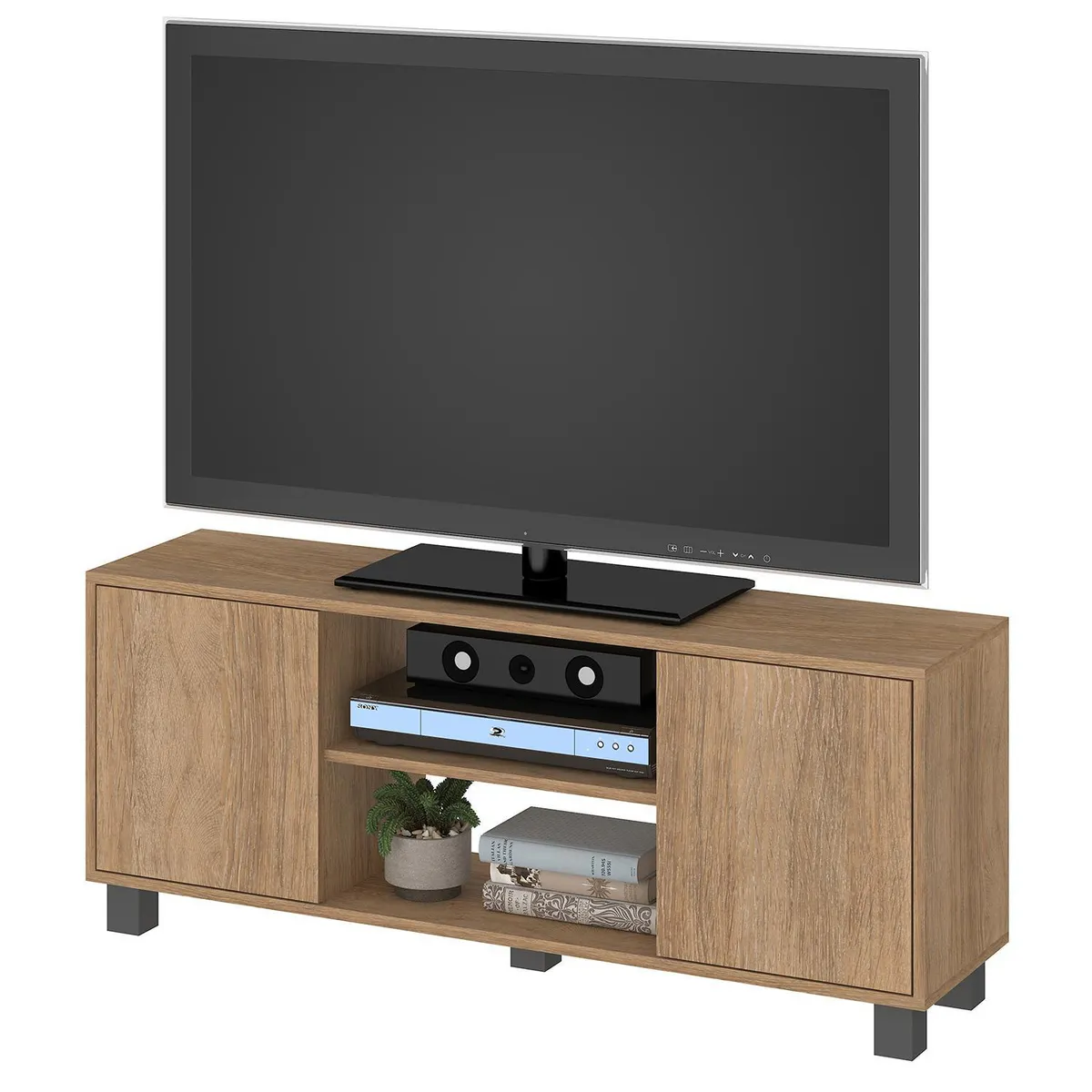 VEKKAHOME - Rack TV 50 " Portugal Café 120x48.5x30 cm