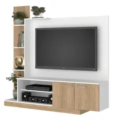 VEKKAHOME - Home TV 55 " Reina Blanco/Café 166x155x32 cm