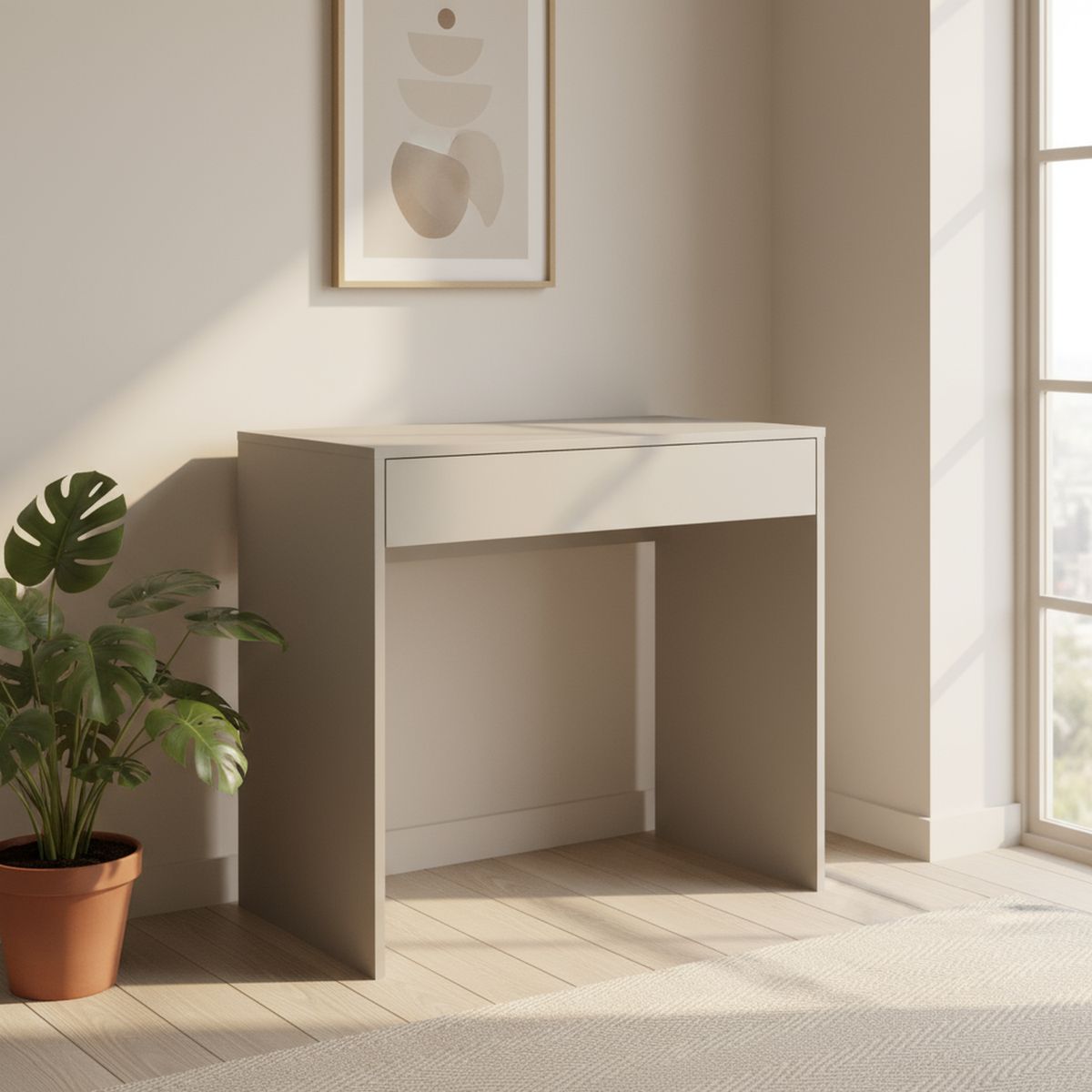 VEKKAHOME - Escritorio Infinity Gris 80x75.5x45 cm