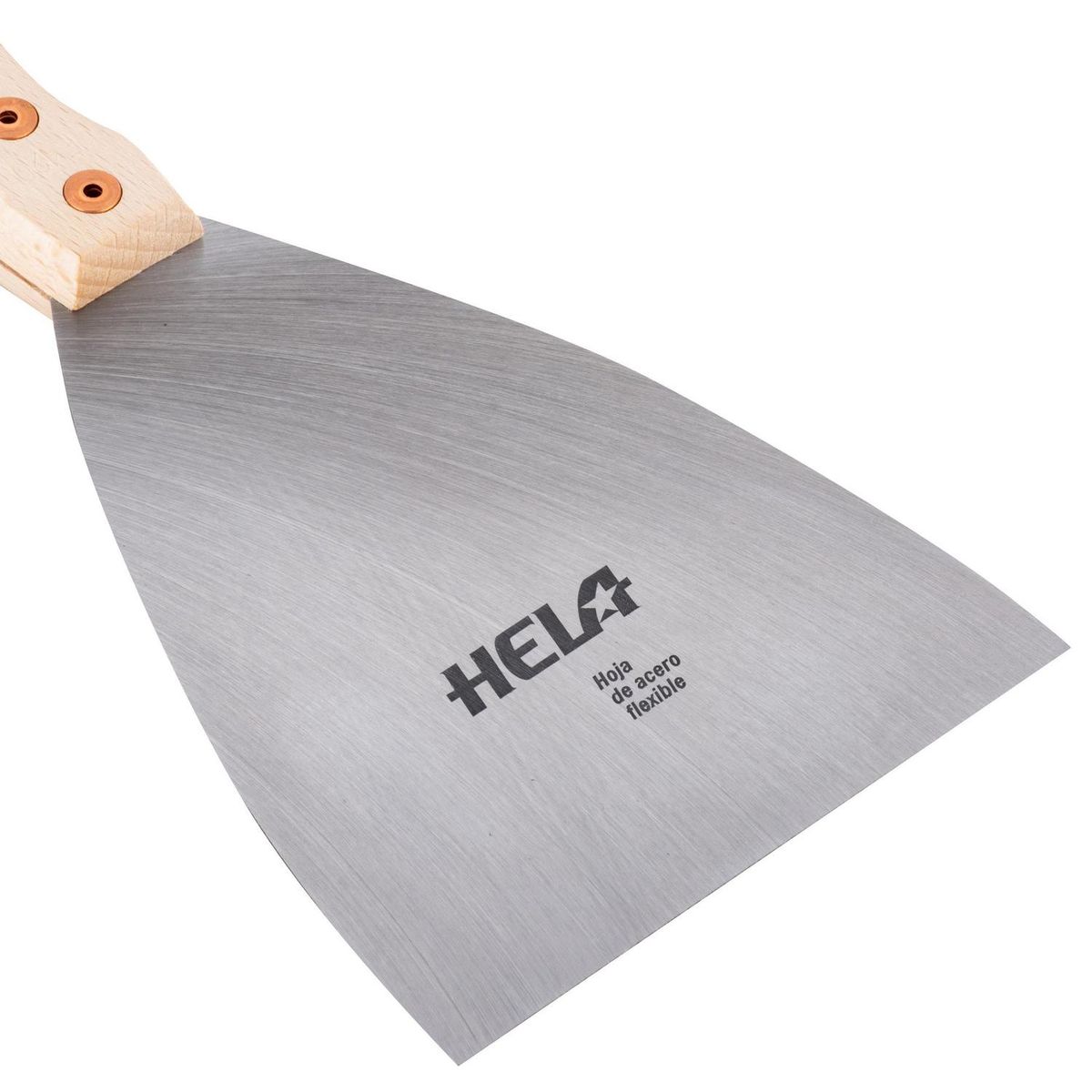 HELA - Espátula Hela Flexible 120 mm para Construcción y Pintura
