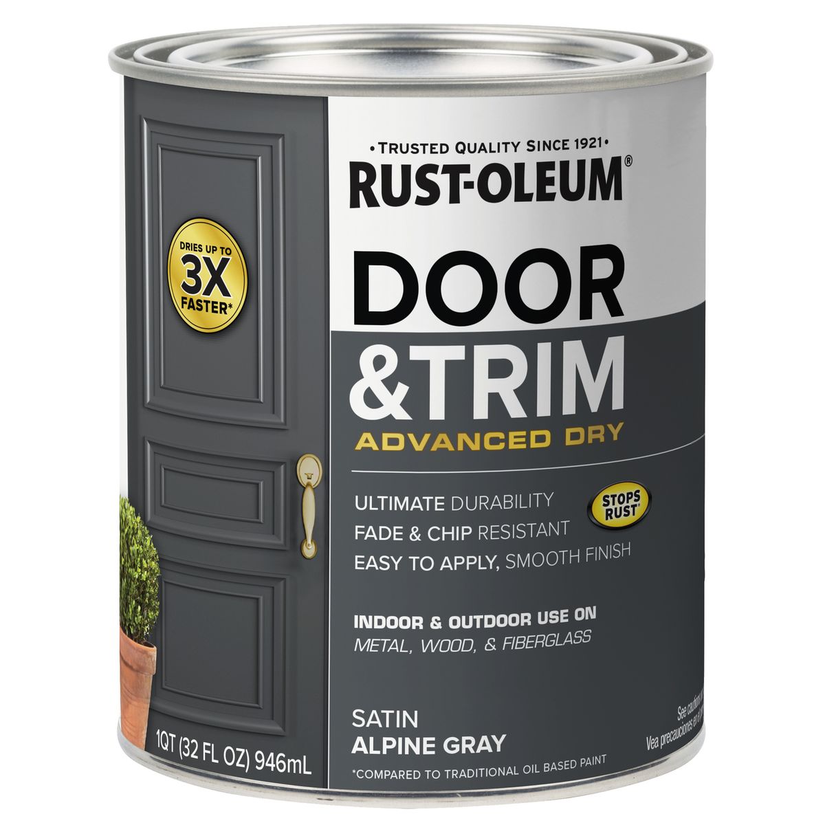 RUST OLEUM - Pintura Puertas y Molduras 0.25 galón(es) 