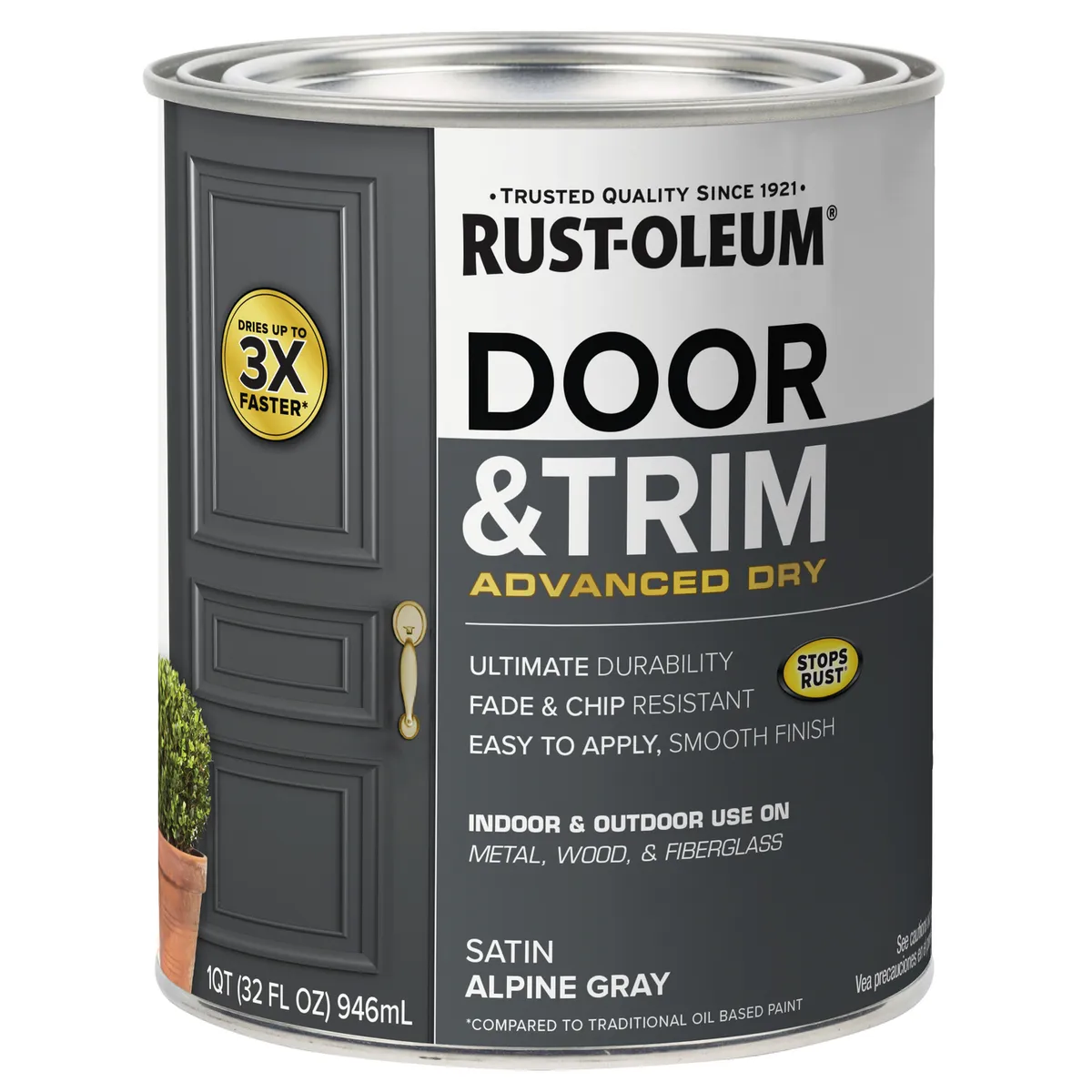 RUST OLEUM - Pintura Puertas y Molduras 0.25 galón(es) 