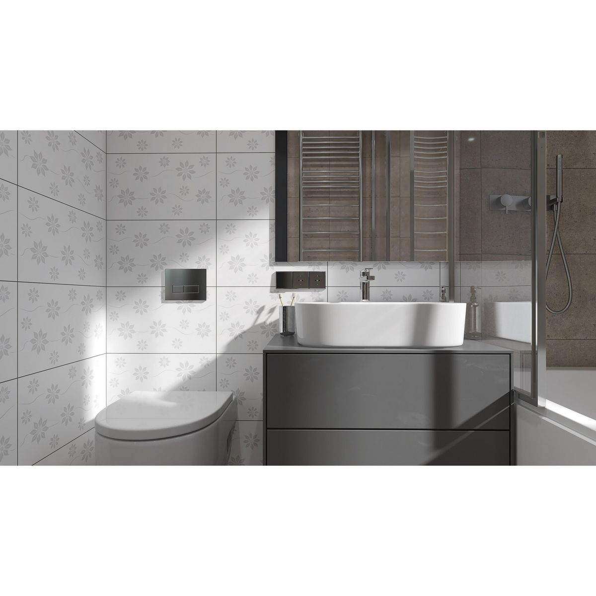 CORDILLERA - Cerámica 45x27 cm Fiore Blanco 2.07 m2