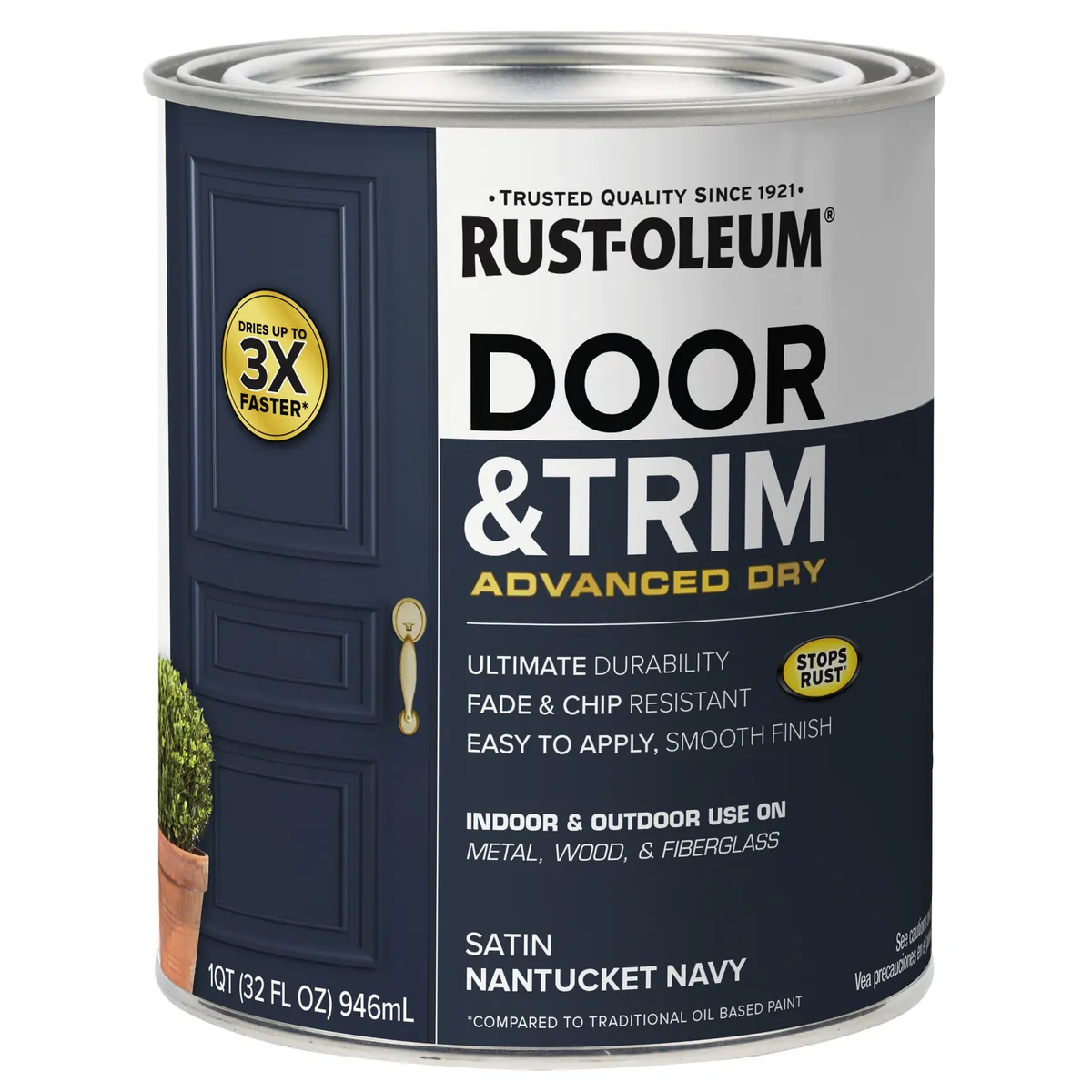 RUST OLEUM - Pintura Puertas y Molduras 0.25 galón(es) 
