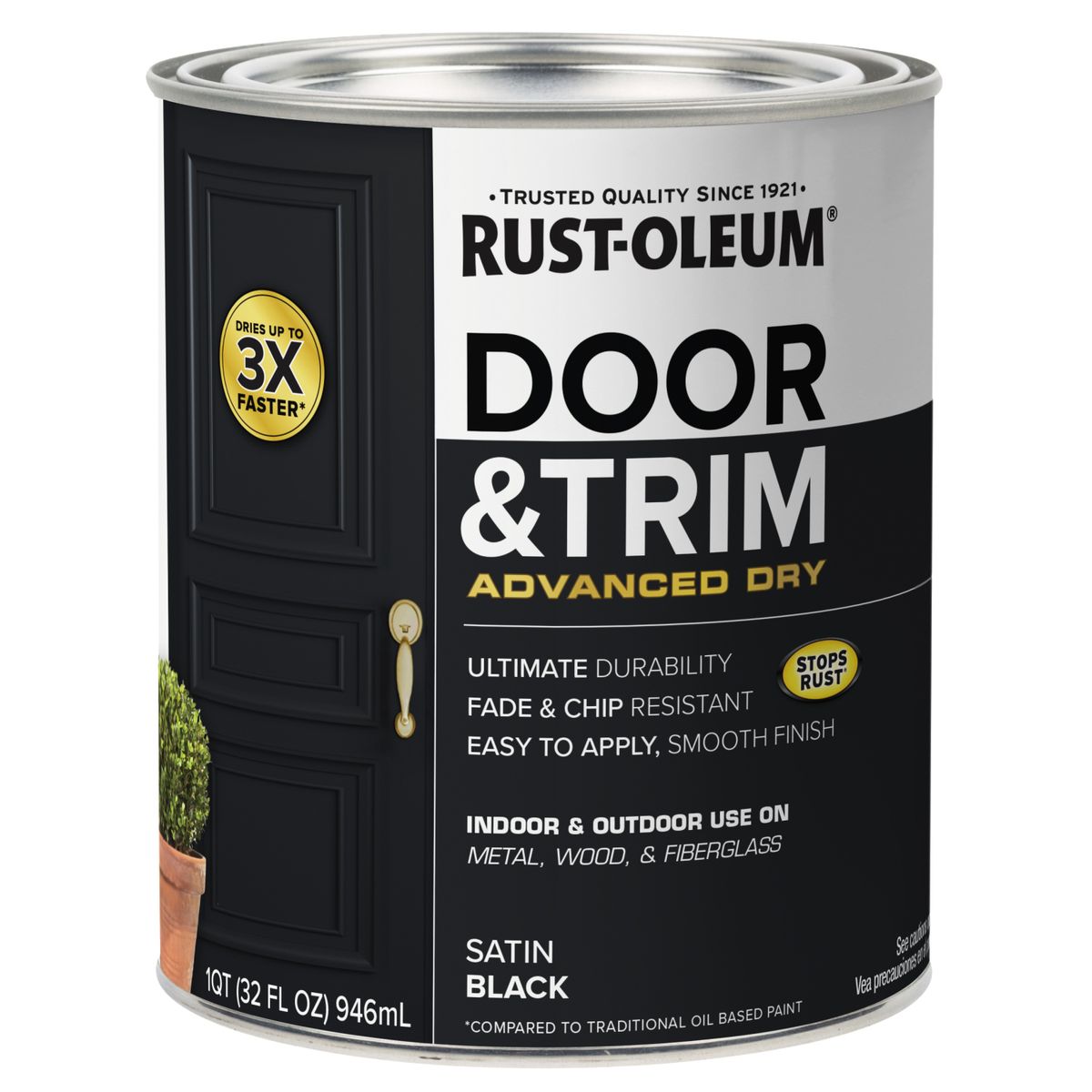 RUST OLEUM - Pintura Puertas y Molduras 0.25 galón(es) 