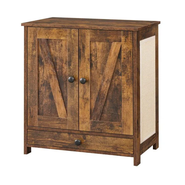Mueble Comedero Rascador Comedor Elevado Para Gatos
