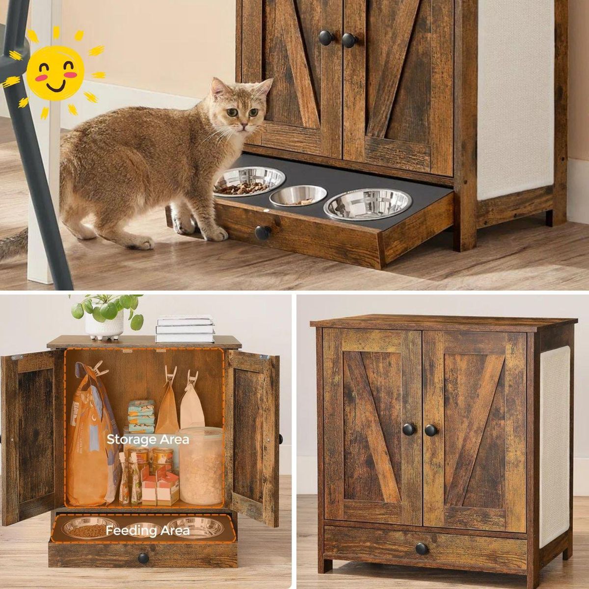 GENERICO - Mueble Modul Comedero-Rascador