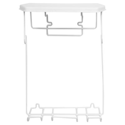 Imagen 2 del producto Porta bolsas para basura metal blanco